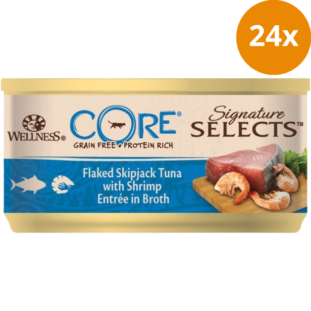 Wellness CORE Flakes Thunfisch & Shrimps 79 g