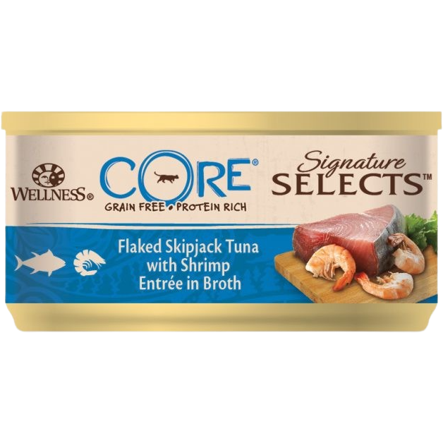 Wellness CORE Flakes Thunfisch & Shrimps 79 g