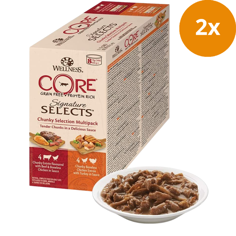 Wellness CORE Multipack Chunky Selection 632 g