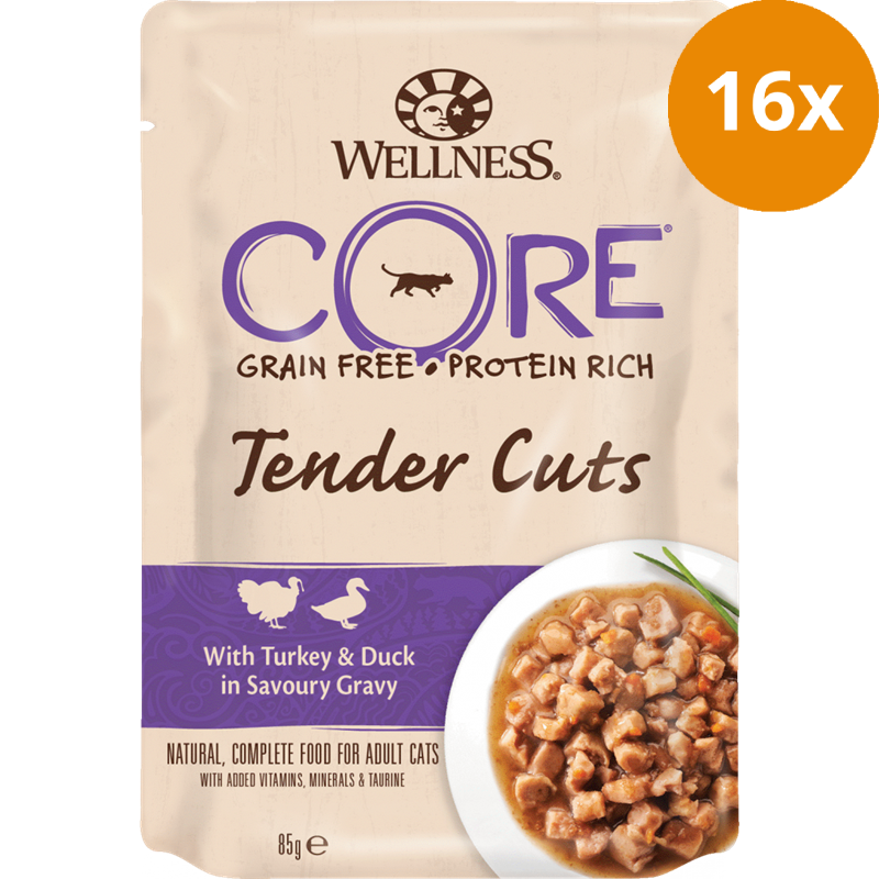 Wellness CORE Tender Cuts Truthahn & Ente in Sauce 85 g