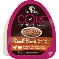 Wellness CORE Small Breed Huhn, Truthahn & Gemüse 85 g