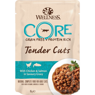 Wellness CORE Tender Cuts Huhn & Lachs in Sauce 85 g