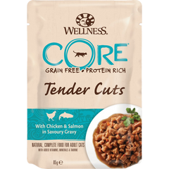 Wellness CORE Tender Cuts Huhn & Lachs in Sauce 85 g