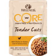 Wellness CORE Tender Cuts Huhn & Leber in Sauce 85 g