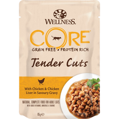 Wellness CORE Tender Cuts Huhn & Leber in Sauce 85 g