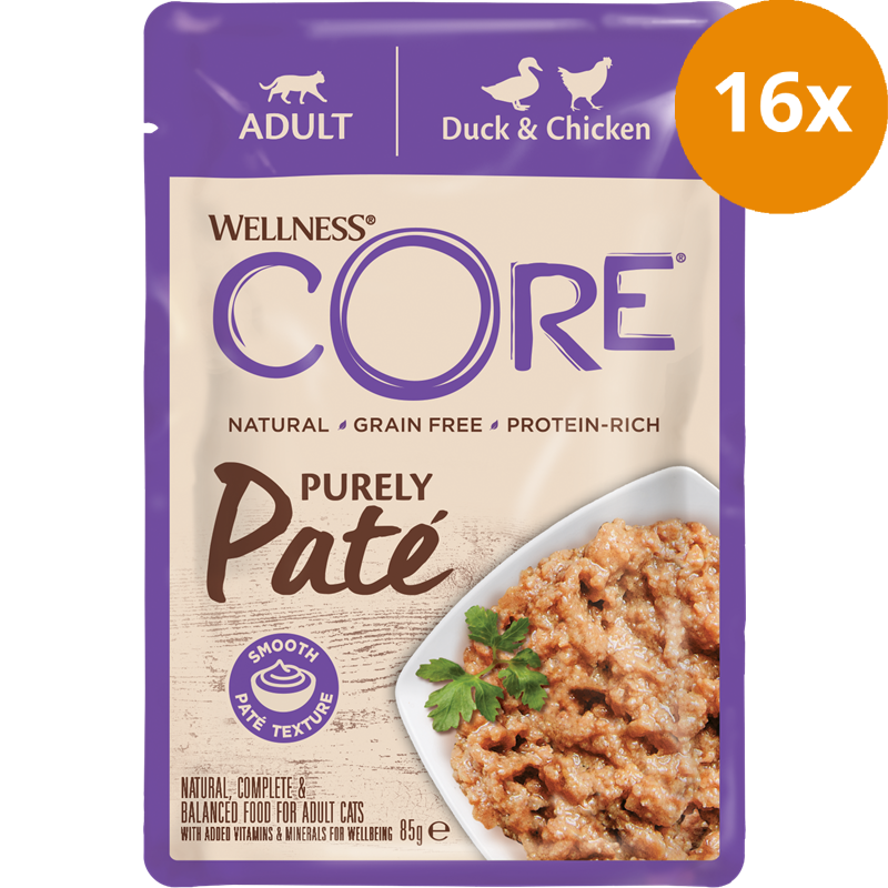 Wellness CORE Purely Paté Ente & Huhn 85 g