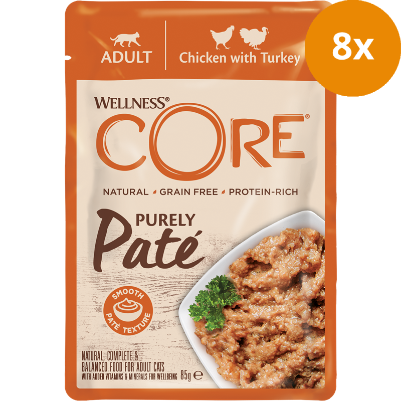Wellness CORE Purely Paté Huhn & Truthahn 85 g