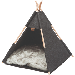 Kuschelhöhle Tipi - 55 × 65 x 55 cm - anthrazit 