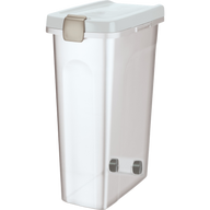 Futtertonne transparent/weiß - 25l / 24 x 51 x 39 cm
