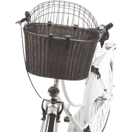 Fahrradkorb m. Gitter anthrazit - 44 × 34 × 41 cm