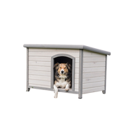natura Hundehütte Classic m. Flachdach gr
