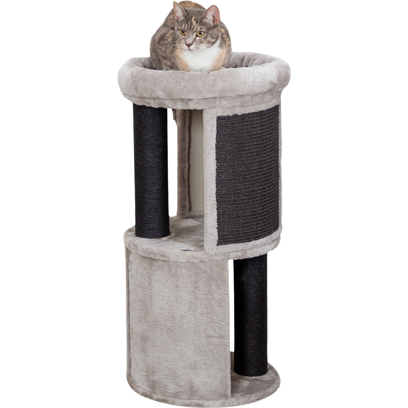 Cat Tower Giorgia grau - ø 38 × 82 cm