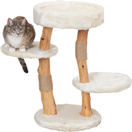 Kratzbaum Santo, Echt-Holz creme - 73 cm