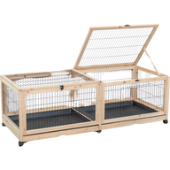 Indoor Gehege, Meerschw./Kaninchen, Holz/Metall - 150 × 50 × 60 cm