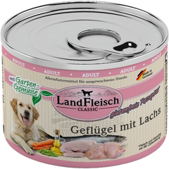 LandFleisch Dog Classic Geflügel mit Lachs 195 g