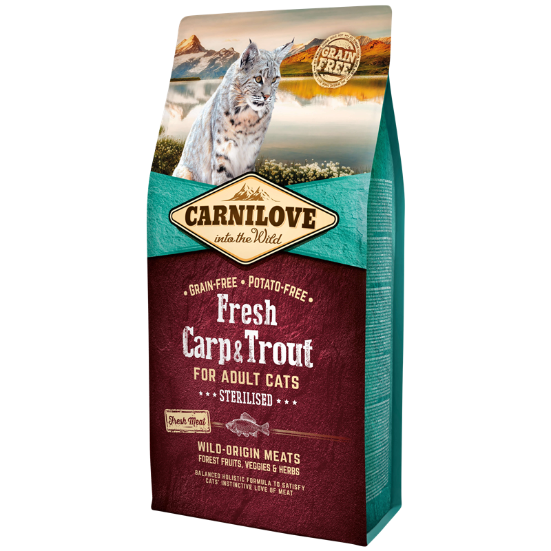 Cat Adult Fresh Carp & Trout - 6 kg