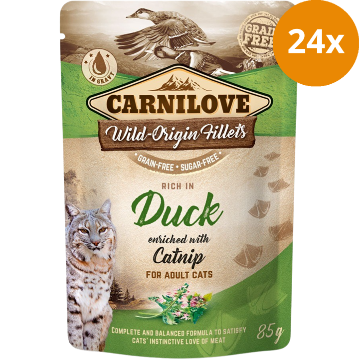 Carnilove Cat Pouch Duck with Catnip 85 g