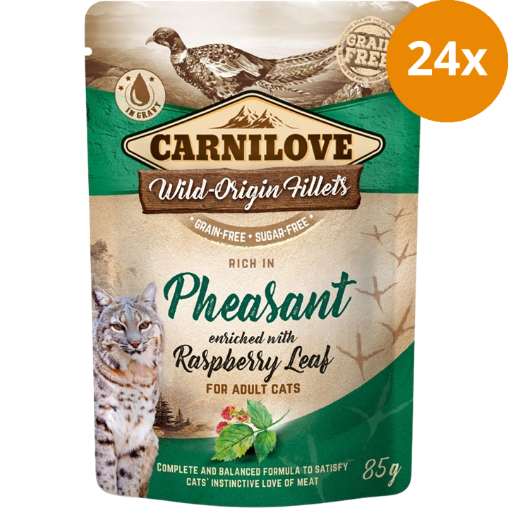 Carnilove Cat Pouch Pheasant with Raspberry Leaves 85 g