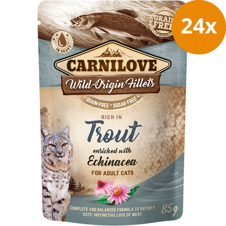 Carnilove Cat Pouch Trout with Echinacea 85 g