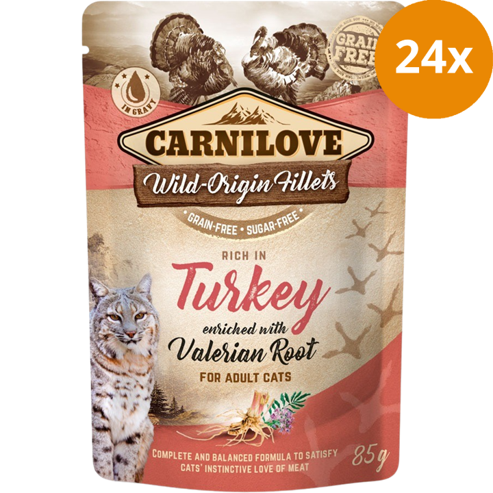 Carnilove Cat Pouch Turkey with Valerian 85 g