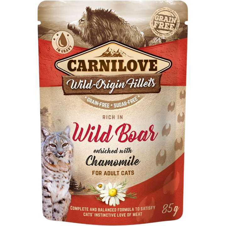 Cat Pouch - 85 g - Wild Boar with Chamomile