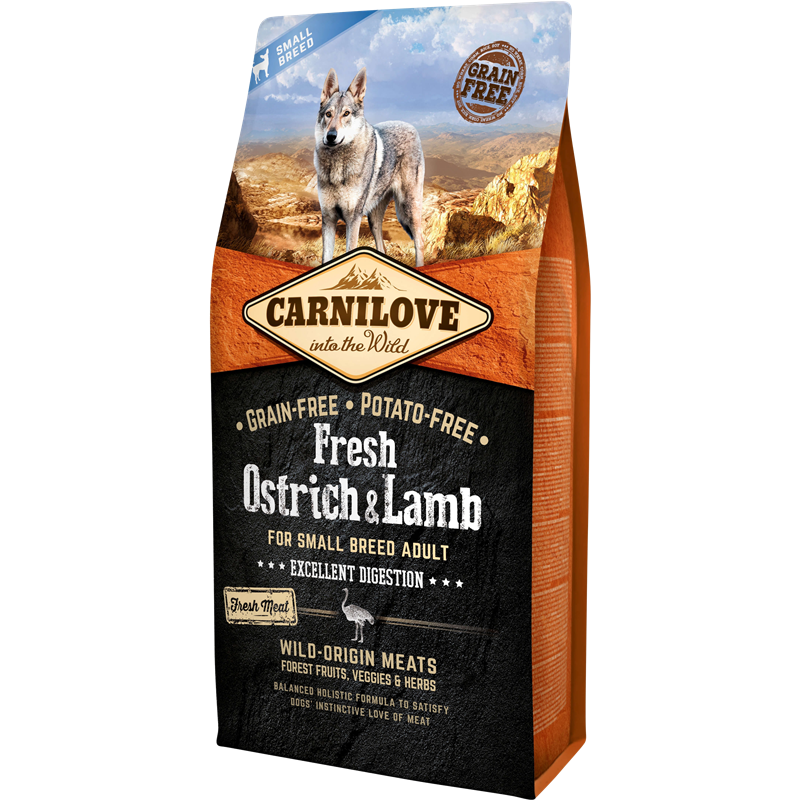 Adult Fresh Small Ostrich & Lamb - 6 kg
