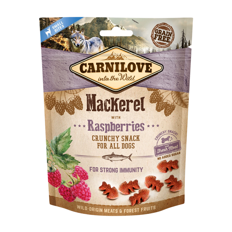 Snack Crunchy - 200 g - Mackerel/Raspberry