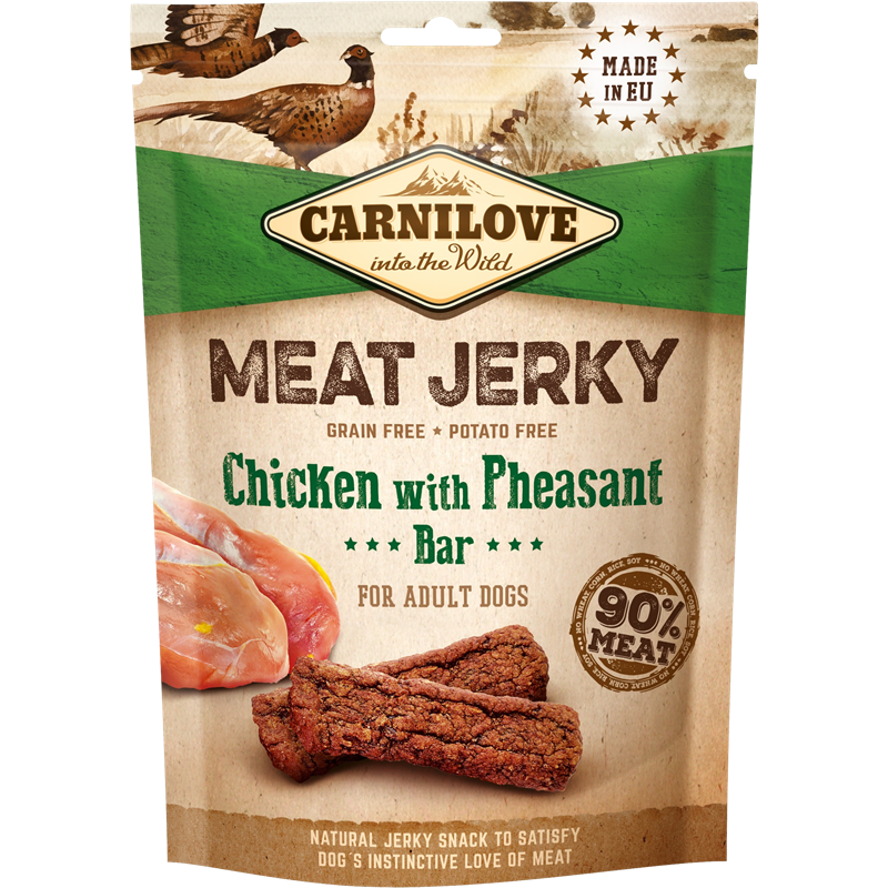 Snack Meat Jerky - 100 g - Chicken & Pheas.