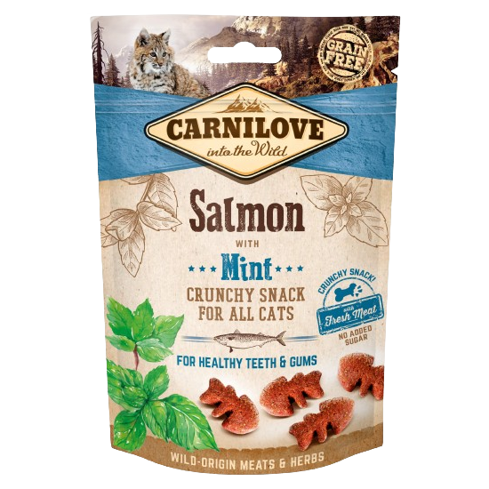 Cat Snack - 50 g - Crunchy Salmon/Mint
