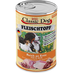 BTG Classic Dog Fleischtopf Pur Reich an Ente 400 g