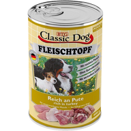 BTG Classic Dog Fleischtopf Pur Reich an Pute 400 g