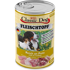 BTG Classic Dog Fleischtopf Pur Reich an Pute 400 g