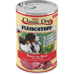 BTG Classic Dog Fleischtopf Pur Reich an Rind 400 g