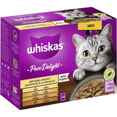 Whiskas Portionsbeutel Pure Delight Multipack Geflügel Ragout in Gelee 12 x 85g