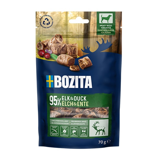 Bozita Snacks Meaty Bites Elch & Ente 70 g