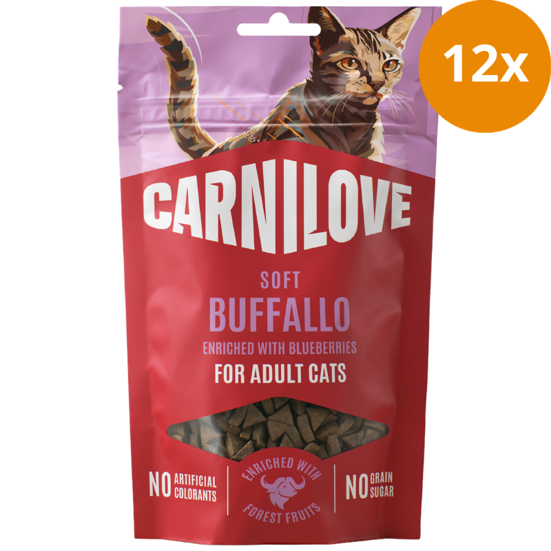 Carnilove Cat Snack Soft Buffallo with Blueberries 50 g