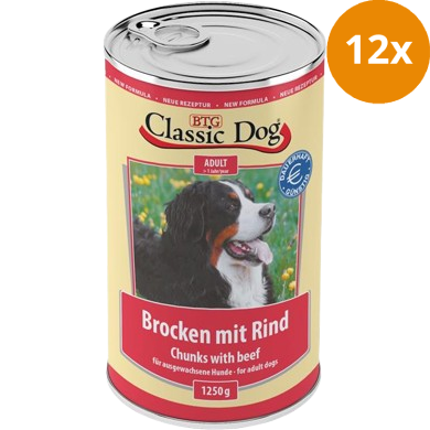 Classic Dog Dose Brocken mit Rind 1250 g
