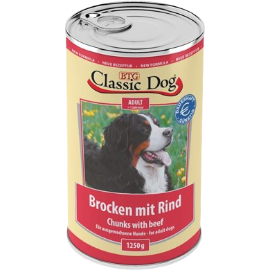 Classic Dog Dose Brocken mit Rind 1250 g