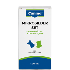 Canina Mikrosilber Set Ohrenspülung & Liquid