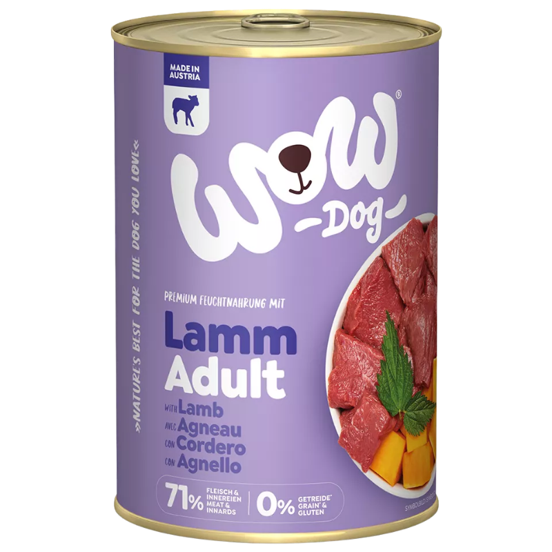 Wow Dog Dose Adult Lamm 400g