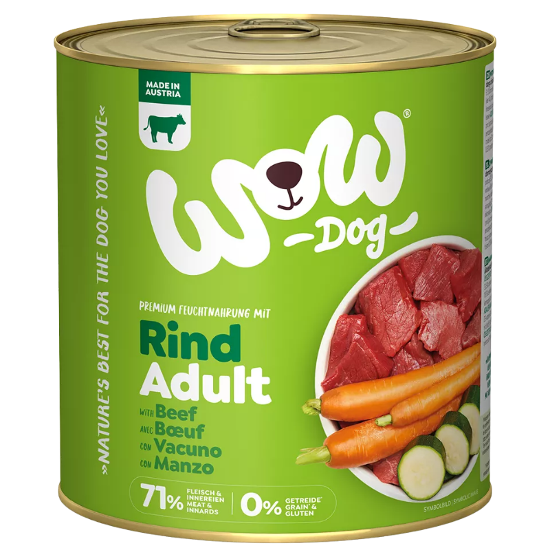 Wow Dog Dose Adult Rind 800g