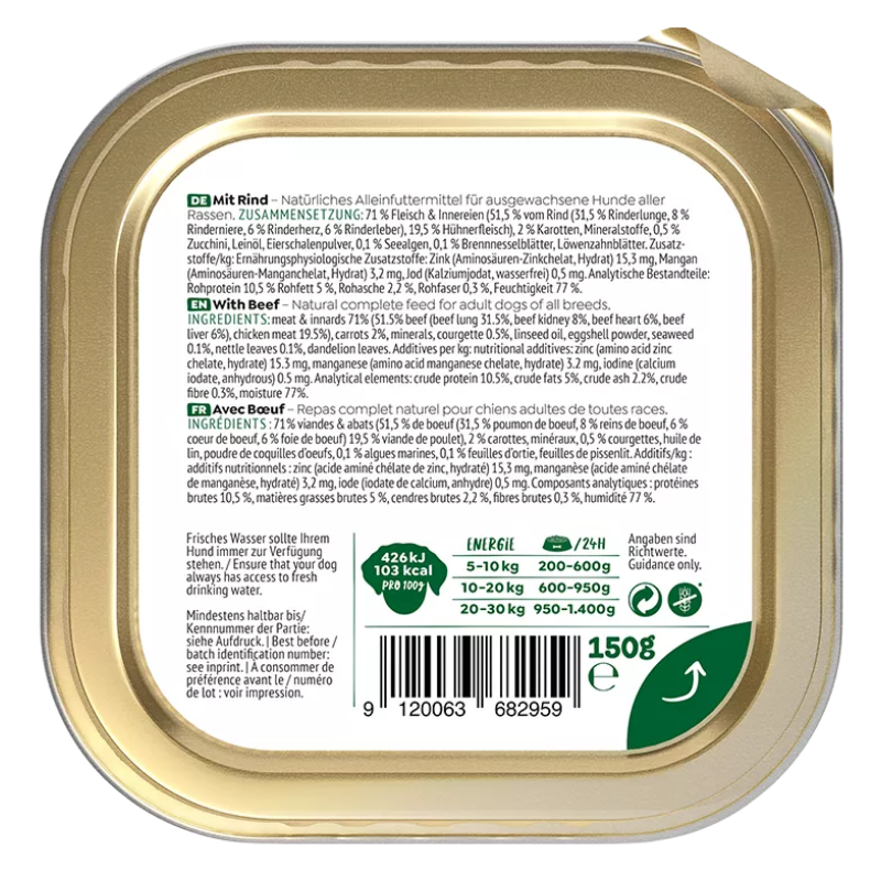 Wow Dog Schale Adult Rind 150g