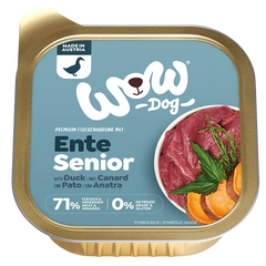 Wow Dog Schale Senior Ente 150g