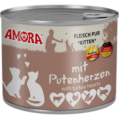 AMORA Katzenkinder Putenherzen 200 g