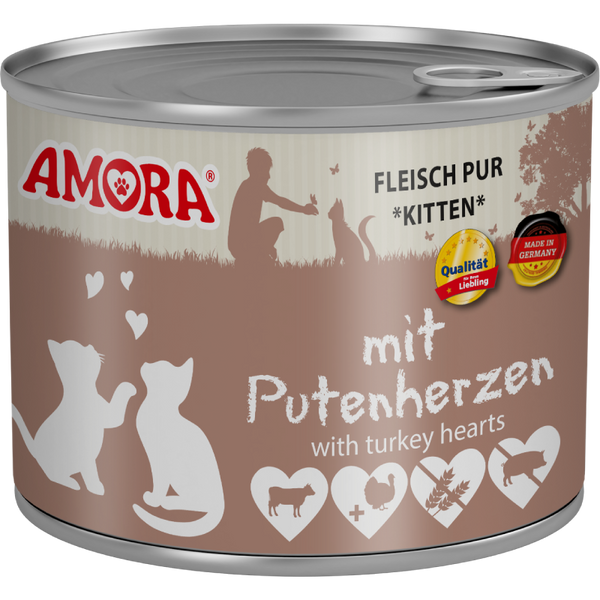 AMORA Katzenkinder Putenherzen 200 g günstig kaufen