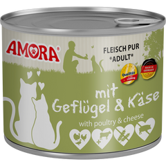 AMORA Fleisch Pur Geflügel & Käse 200 g