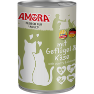 AMORA Fleisch Pur Geflügel & Käse 400 g