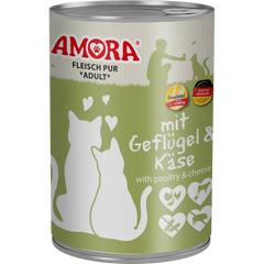 AMORA Fleisch Pur Geflügel & Käse 400 g