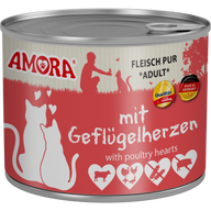 AMORA Fleisch Pur Adult Geflügelherzen 200 g