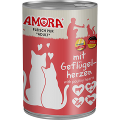 AMORA Fleisch Pur Geflügelherzen 400 g